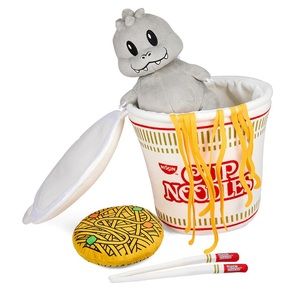 NECA Nissin® x Godzilla - 10" Interactive Plush - Godzilla in Cup Noodles NWT